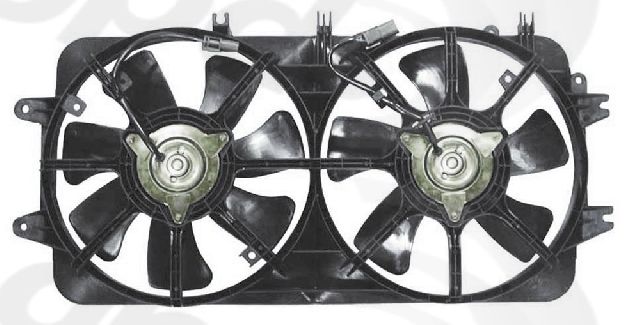2000-2002 Mazda 626 Engine Cooling Fan Assembly (Global Parts)