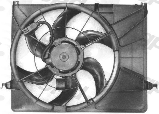 2006-2009 Hyundai Sonata Engine Cooling Fan Assembly (Global Parts)