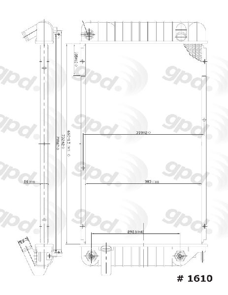 1994-1995 Chevrolet Beretta Radiator (Global Parts)