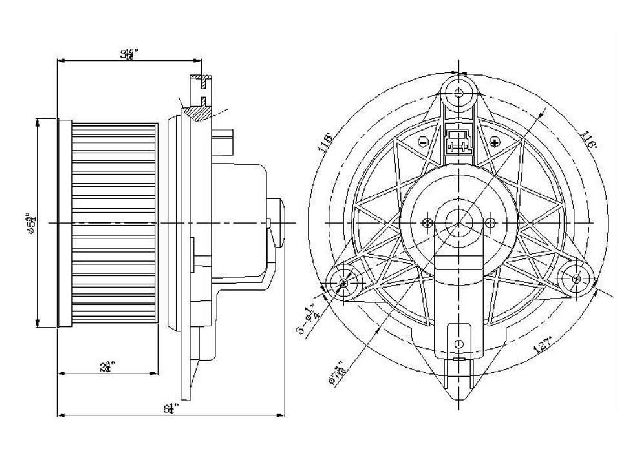 2006 Dodge Stratus HVAC Blower Motor (Global Parts)