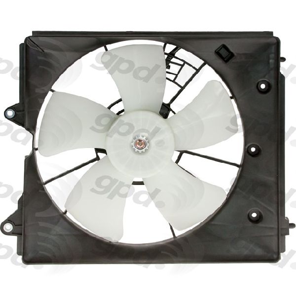 2009-2013 Acura TL Engine Cooling Fan Assembly - Right (Global Parts)