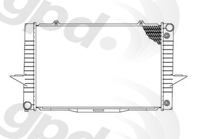 1999-2000 Volvo V70 Radiator (Global Parts)