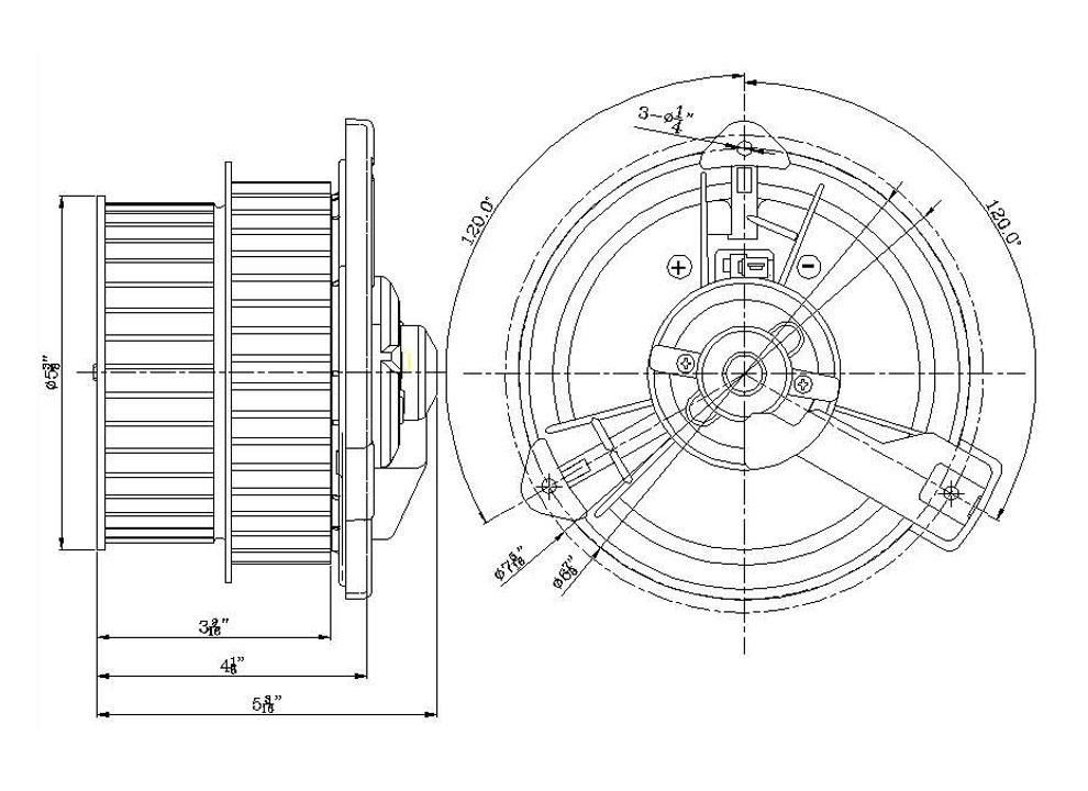 2009, 2008, 2007, 2006, 2005, 2004, 2003, 2002, 2001 Toyota Prius HVAC Blower Motor