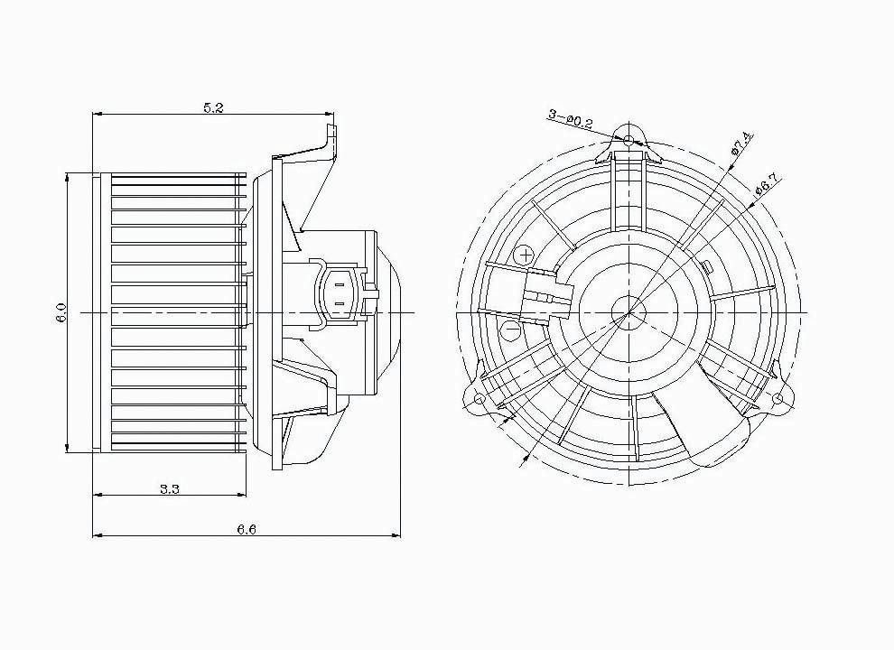2006, 2005, 2004 Lincoln Navigator HVAC Blower Motor