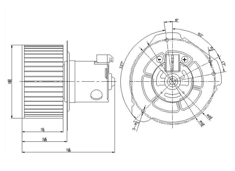 1994, 1993, 1992 Ford Explorer HVAC Blower Motor