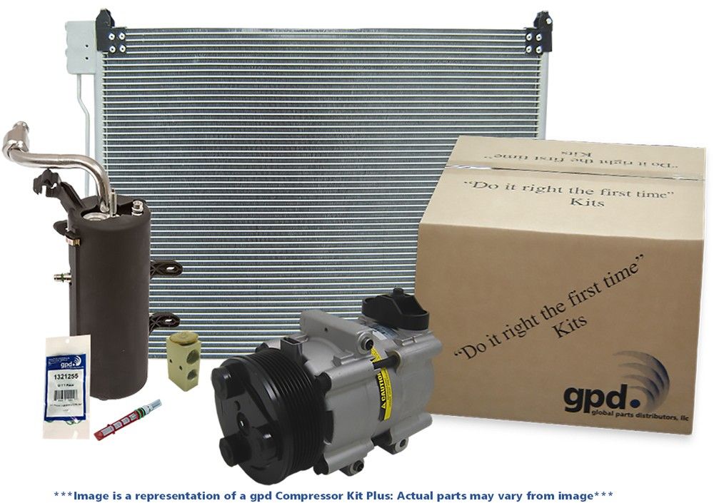 2002 Chevrolet Trailblazer A/C Compressor and Condenser Kit Global Parts