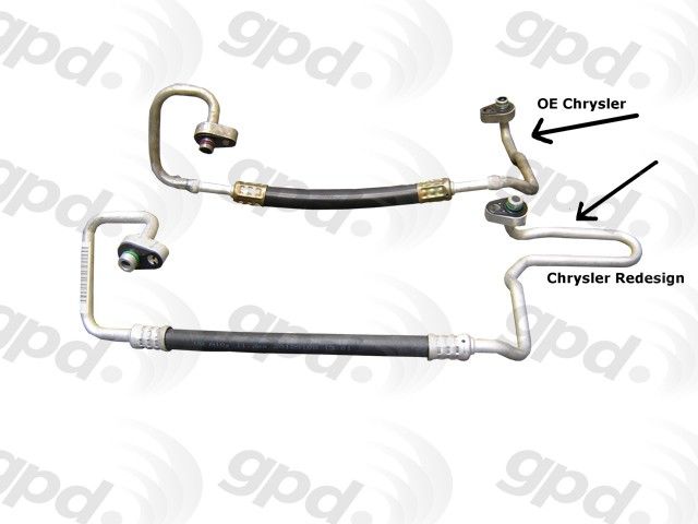 2004, 2003, 2002, 2001 Dodge Caravan & Country A/C Refrigerant Discharge Hose