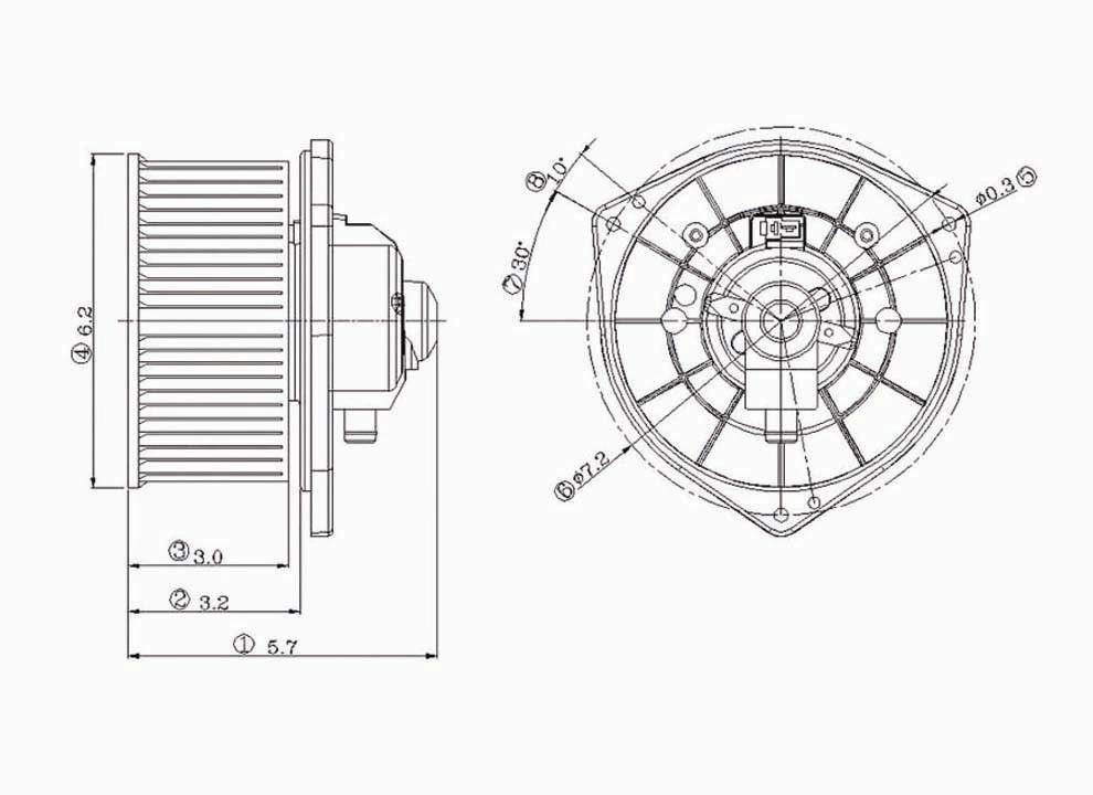 2003, 2002, 2001 Dodge Durango HVAC Blower Motor