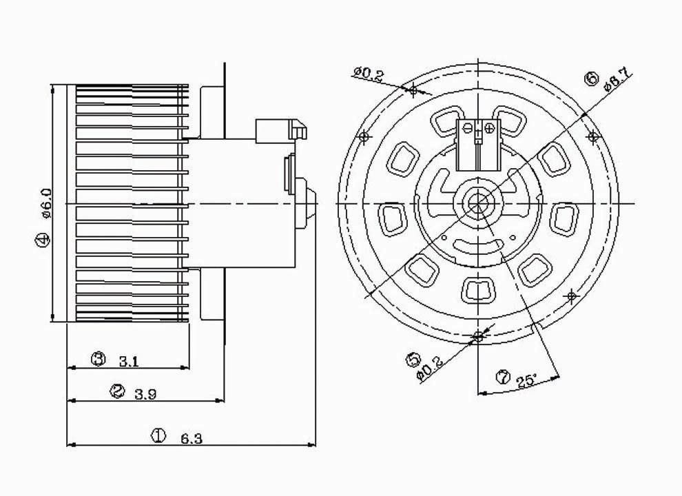 2005, 2004, 2003 Lincoln Aviator HVAC Blower Motor