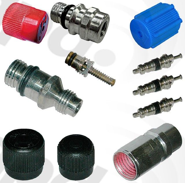 A/C System Valve Core and Cap Kit