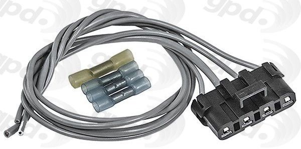 2005, 2004, 2003, 2002, 2001, 2000, 1999, 1998, 1997, 1996, 1995 GMC Jimmy HVAC Blower Motor Resistor Harness