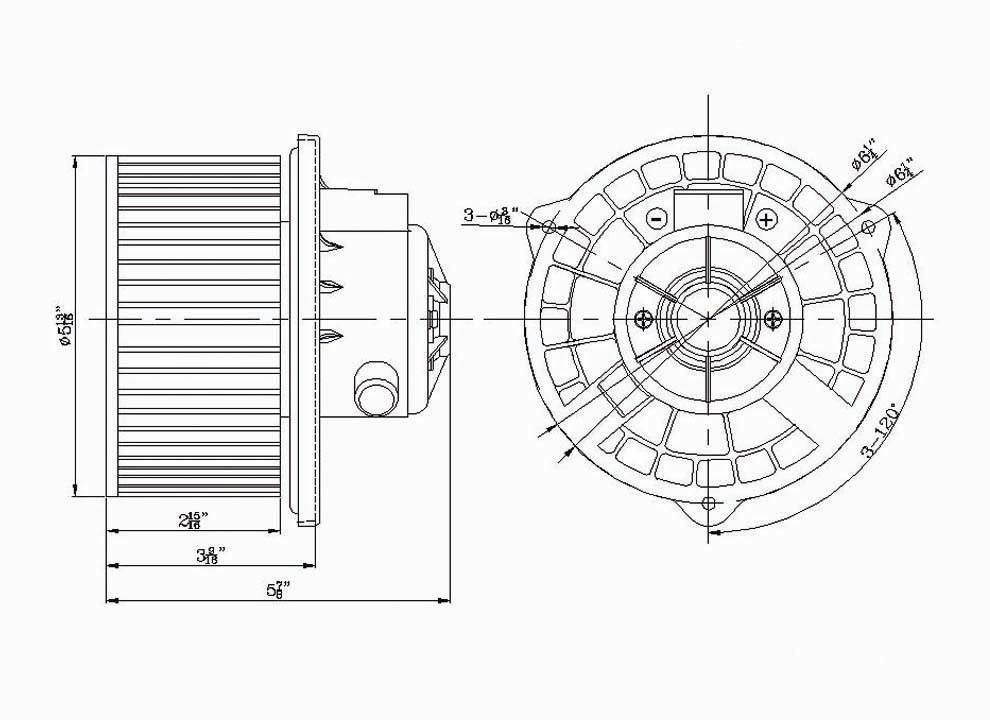 2005, 2004, 2003, 2002, 2001 Kia Rio HVAC Blower Motor