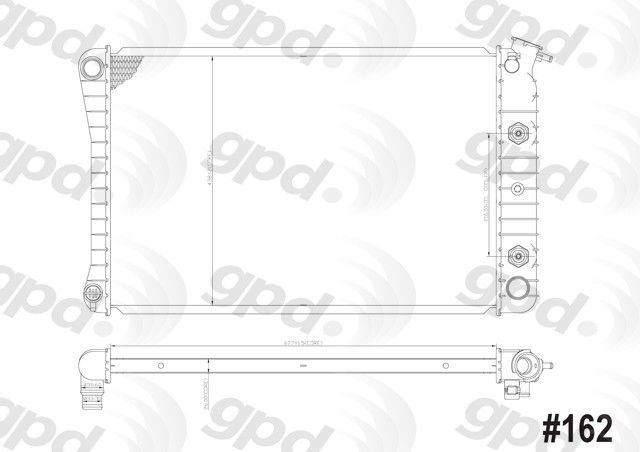 1986, 1985, 1984, 1983, 1982, 1981, 1980 Chevrolet Caprice Radiator