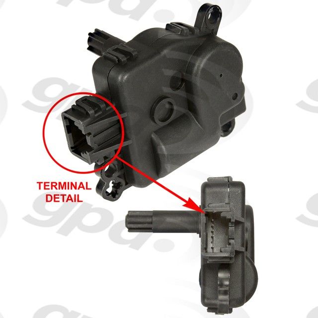 2018, 2017, 2016, 2015, 2014, 2013 Ford Police Interceptor Utility HVAC Recirculation Door Actuator