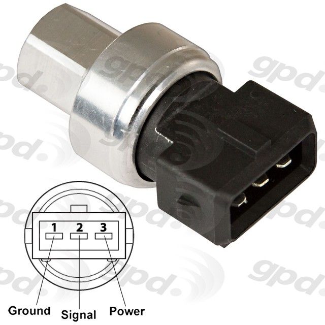 2016, 2015, 2014, 2013, 2012, 2011, 2010, 2009, 2008, 2007 Volvo S80 HVAC Pressure Transducer