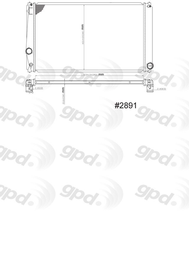 2018, 2017, 2016, 2015, 2014, 2013, 2012, 2011, 2010, 2009, 2008, 2007, 2006 Toyota RAV4 Radiator