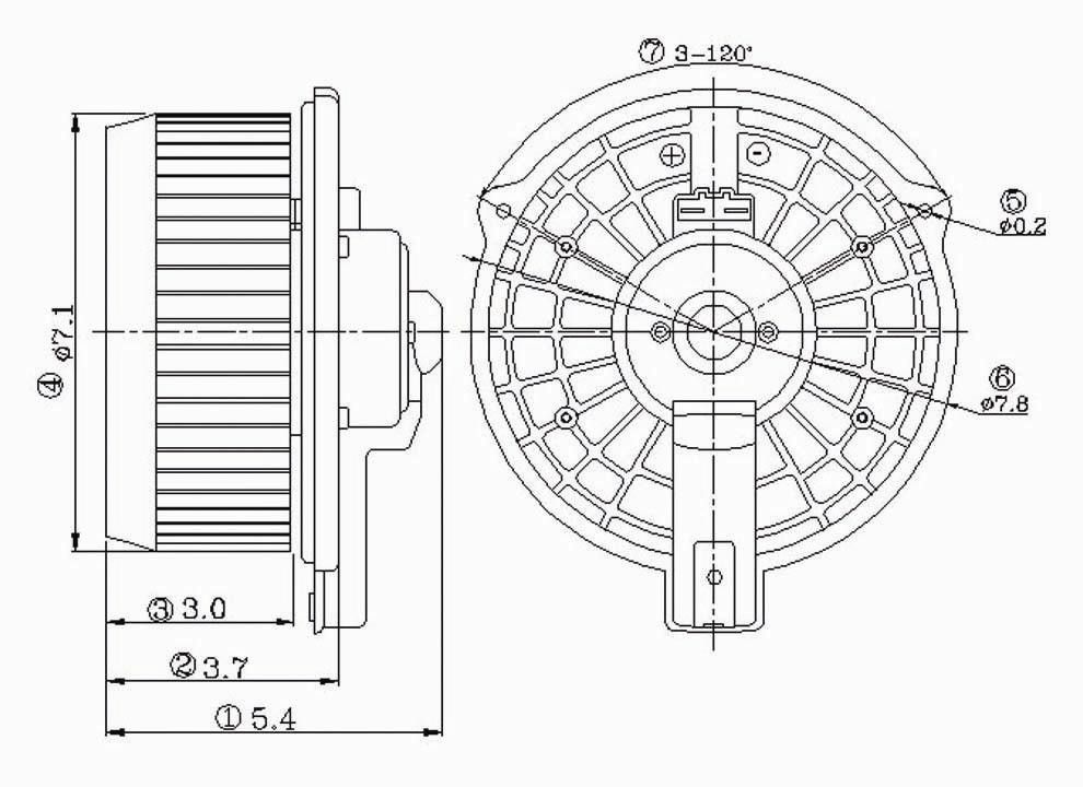 2005, 2004, 2003, 2002, 2001 Lexus GS430 HVAC Blower Motor