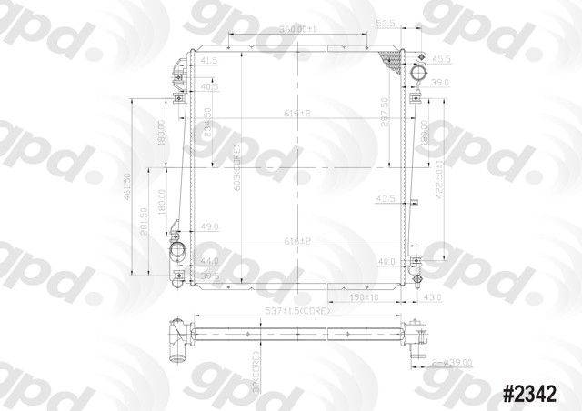 2005, 2004, 2003, 2002 Ford Explorer Radiator