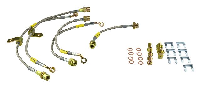 2009-2015 Cadillac CTS Brake Hydraulic Hose Kit - Front and Rear (Goodridge)