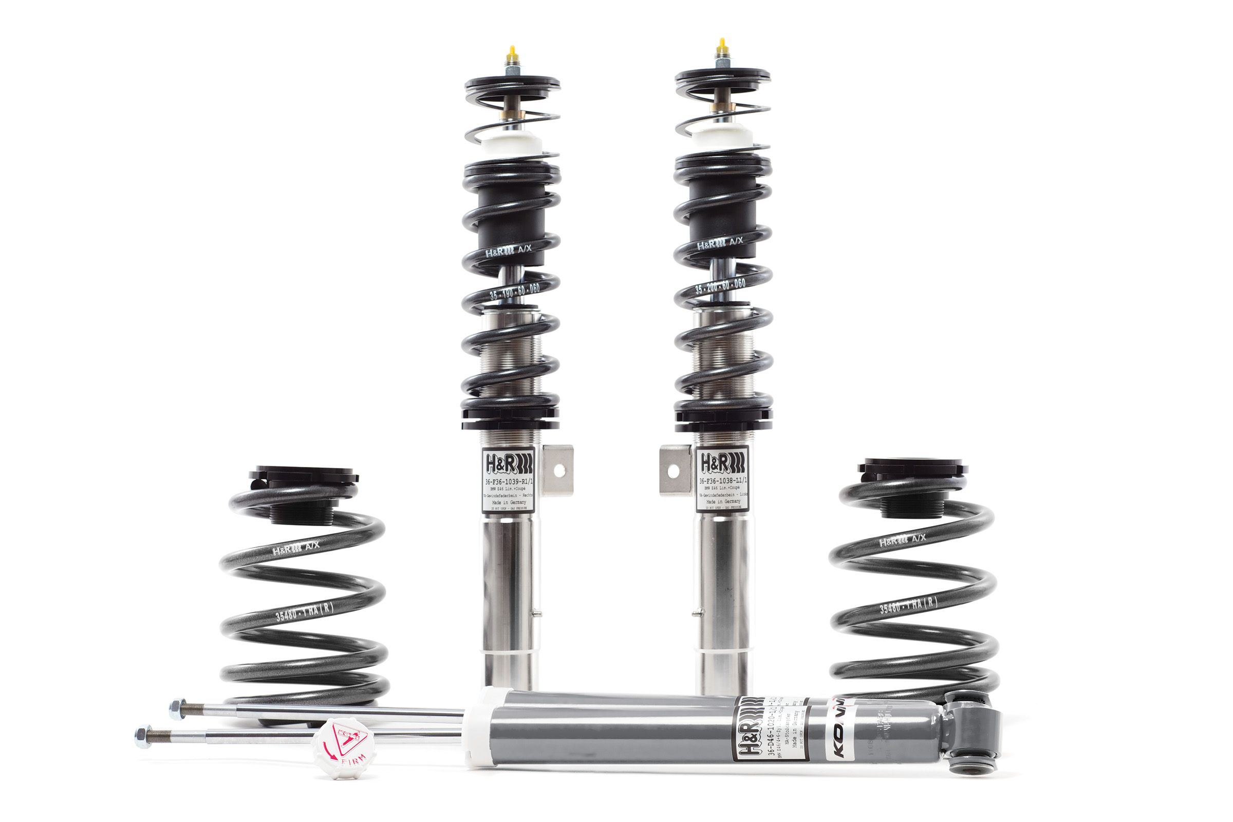 2009, 2008, 2007, 2006 Volkswagen Rabbit Coilover Adjustable Spring Lowering Kit