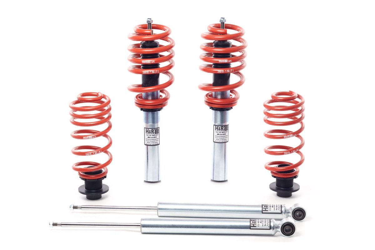 2017, 2016, 2015, 2014, 2013, 2012, 2011, 2010, 2009, 2008 Audi S5 Coilover Adjustable Spring Lowering Kit
