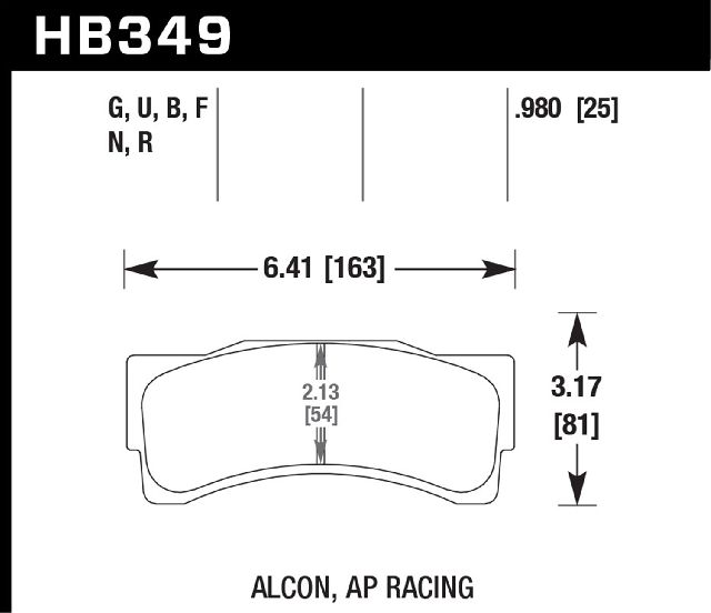 2014-2016 BMW M235i Disc Brake Pad Set (Hawk Performance)