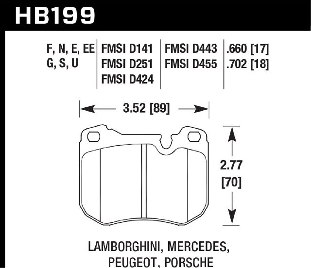 1977-1988 Porsche 924 Disc Brake Pad Set - Front (Hawk)