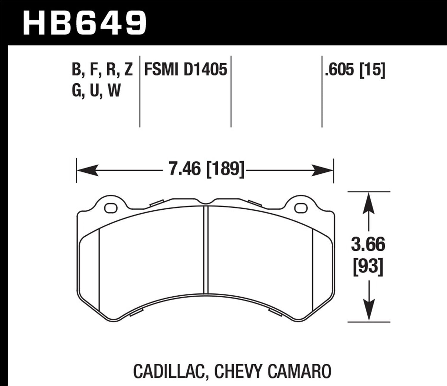 2019 Dodge Durango Disc Brake Pad Set