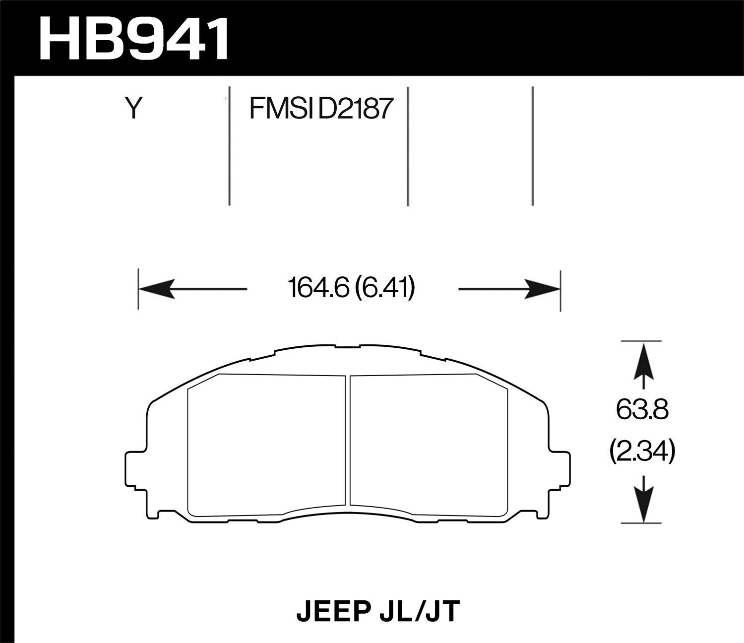 2020 Jeep Gladiator Disc Brake Pad Set