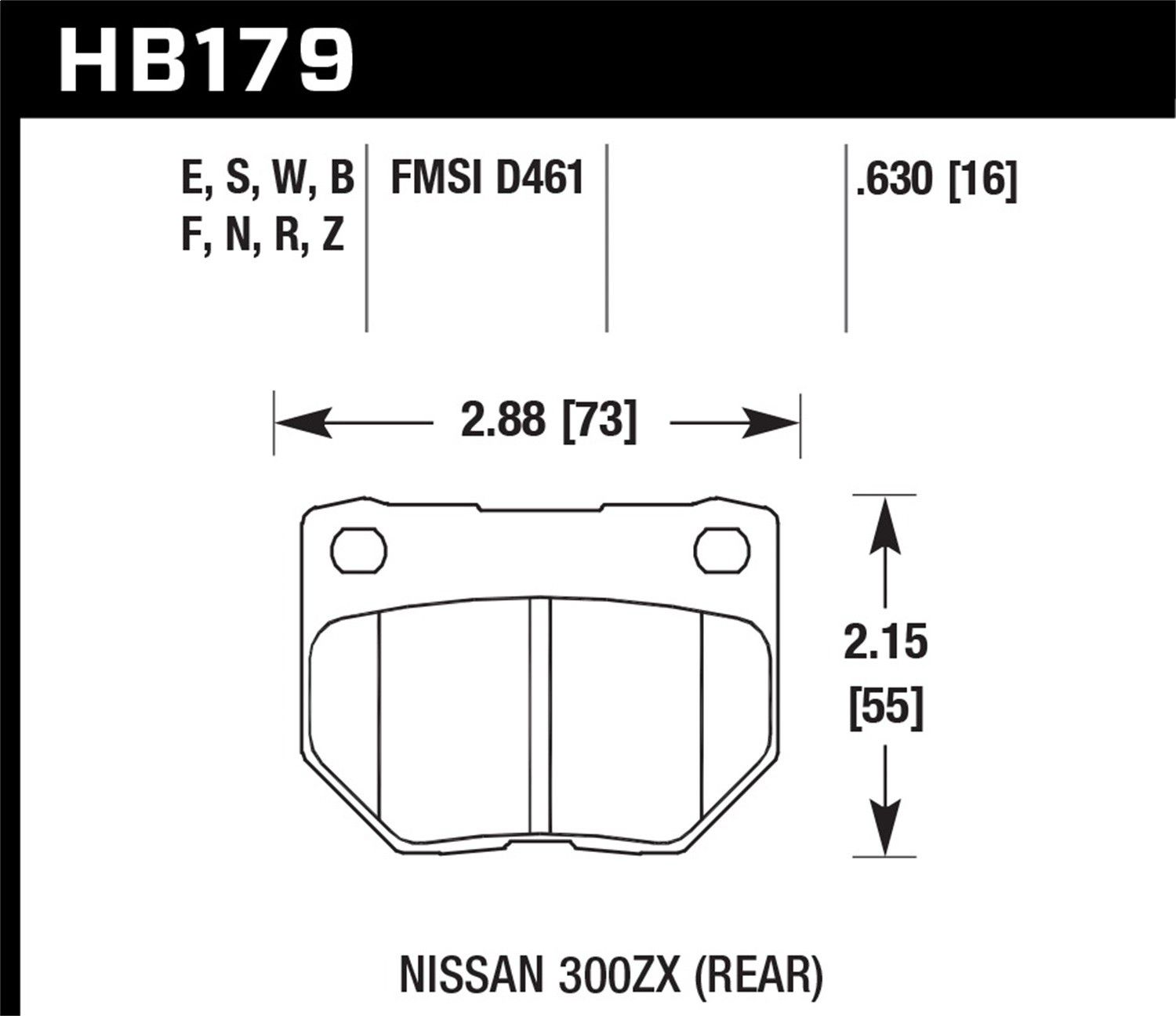 2007, 2006 Subaru Impreza Disc Brake Pad Set
