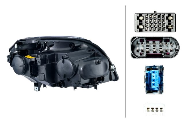 2009-2011 Mercedes-Benz GLK350 Headlight Assembly - Left (Hella)