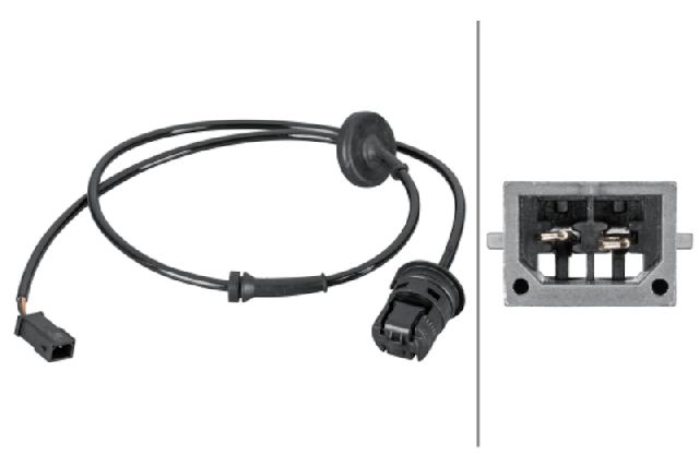 1998-2005 Volkswagen Passat ABS Wheel Speed Sensor - Rear or Rear Left or Rear Right (Hella)