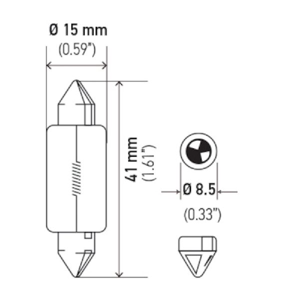 1999-2002 BMW Z3 Dome Light Bulb (Hella)