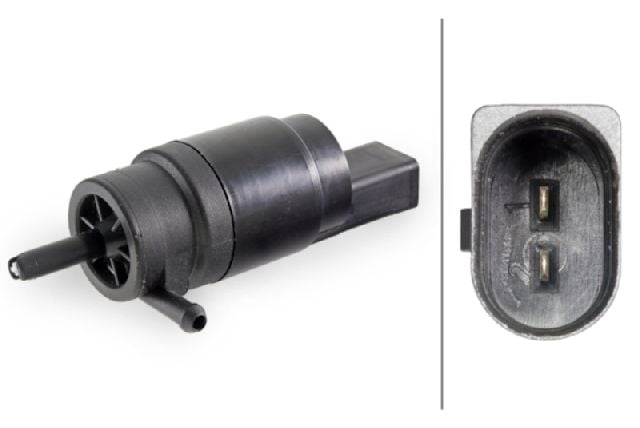 1996-2004 Audi A4 Windshield Washer Pump - Front (Hella)