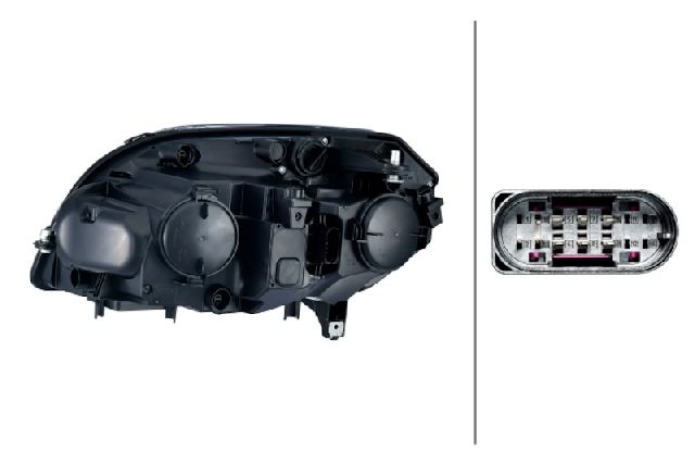 2013-2015 Mercedes-Benz GLK250 Headlight Assembly - Right (Hella)