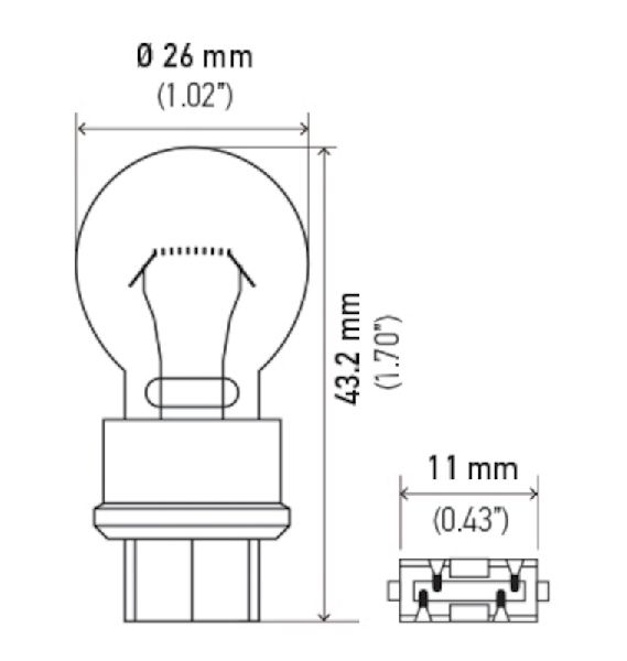 2004 Lincoln Town Car Brake Light Bulb (Hella)