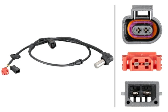2001 Audi A4 ABS Wheel Speed Sensor - Front Left or Front Right (Hella)