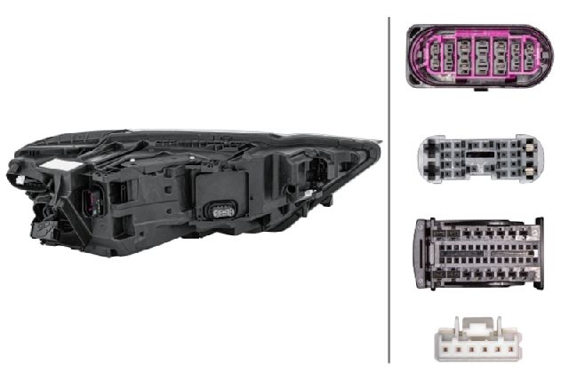 2019-2020 Audi A8 Quattro Headlight Assembly - Left (Hella)