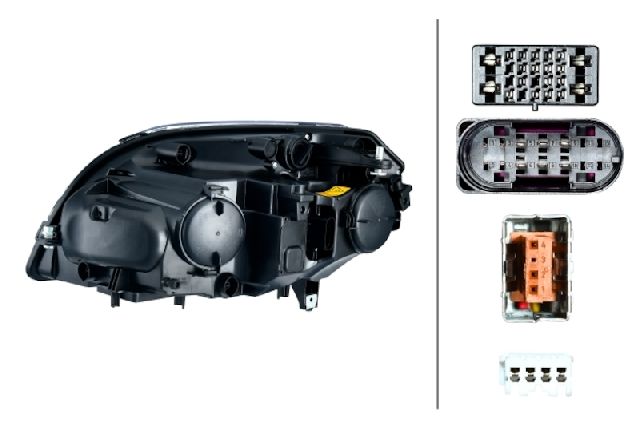 2009-2011 Mercedes-Benz GLK350 Headlight Assembly - Right (Hella)