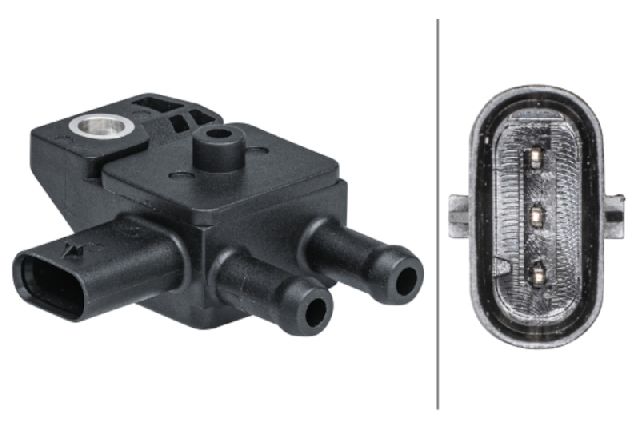 2014-2016 BMW 535d Exhaust Gas Differential Pressure Sensor - Front (Hella)