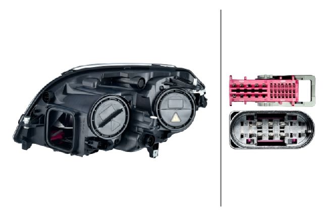 2013-2015 Mercedes-Benz GLK250 Headlight Assembly - Right (Hella)