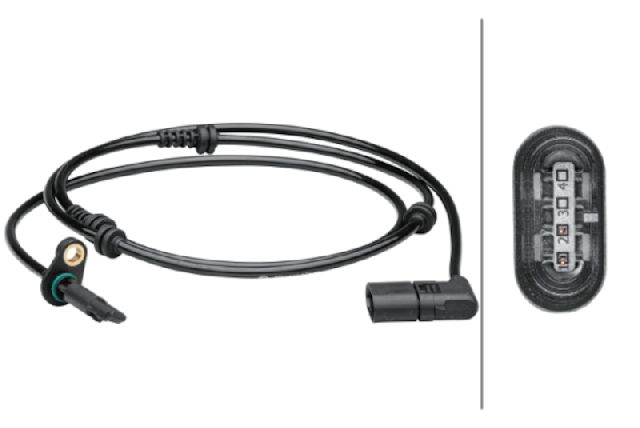 2015-2023 Mercedes-Benz C300 ABS Wheel Speed Sensor - Front Right (Hella)