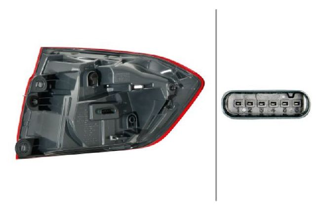 2014-2016 BMW 328i Tail Light - Left (Hella)