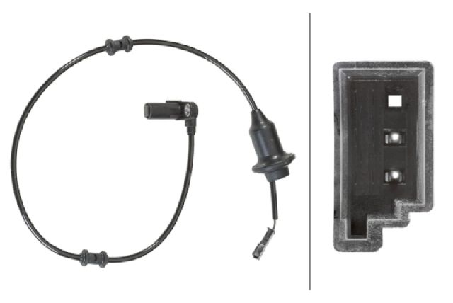 2001-2002 Mercedes-Benz S600 ABS Wheel Speed Sensor - Rear Left (Hella)
