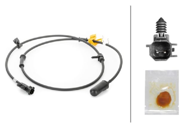 2005-2007 Dodge Caravan ABS Wheel Speed Sensor - Rear Left or Rear Right (Hella)