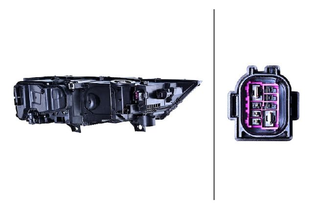2020-2022 Audi Q7 Headlight Assembly - Left (Hella)