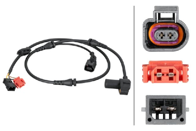2002 Audi A6 ABS Wheel Speed Sensor - Front Left or Front Right (Hella)