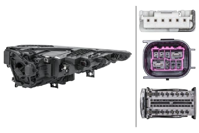 2019-2022 Audi Q8 Headlight Assembly - Left (Hella)