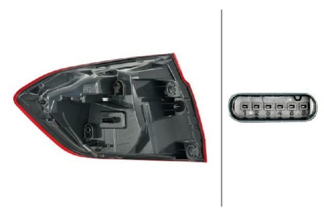 2014-2016 BMW 328i Tail Light - Right (Hella)