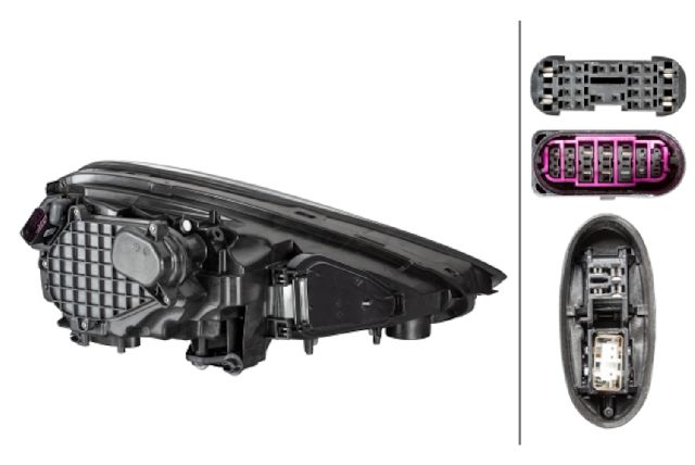 2015-2018 Porsche Cayenne Headlight - Left (Hella)